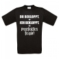 Preview: Funshirt Tshirt oder Tanktop weiß oder schwarz - DU BEKLOPPT. + ICH BEKLOPPT. = PERFEKTES TEAM