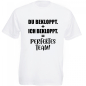 Preview: Funshirt Tshirt oder Tanktop weiß oder schwarz - DU BEKLOPPT. + ICH BEKLOPPT. = PERFEKTES TEAM