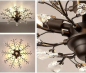 Preview: Premium LED Lampe Kristallleuchte zweigförmig 50cm