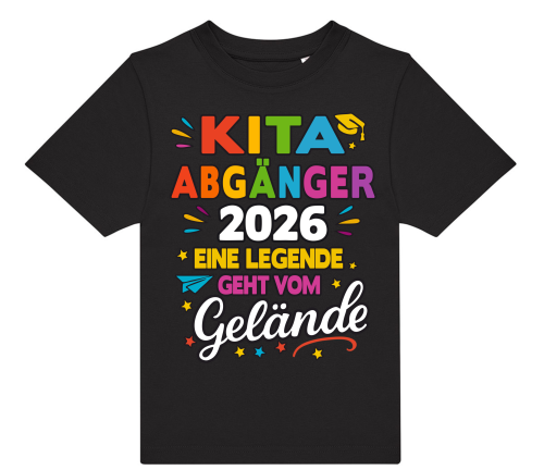 Kinder T-Shirt Modell: Kindergarten Abgänger 2026, KITA Abgänger
