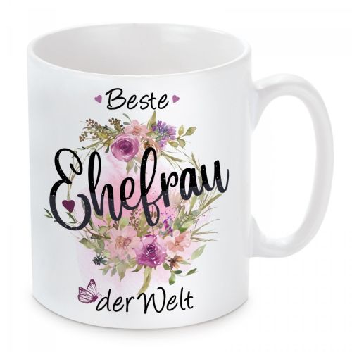 Kissen oder Tasse: Beste Ehefrau der Welt! - Bester Ehemann der Welt!
