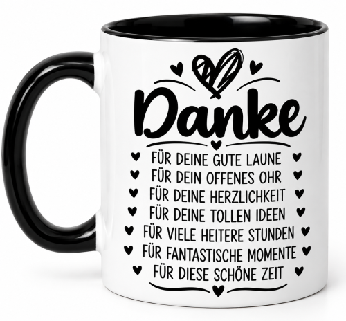 Guten Morgen Tasse mit Spruch Herzensmensch – Geschenk für Lieblingsmenschen - Kopie