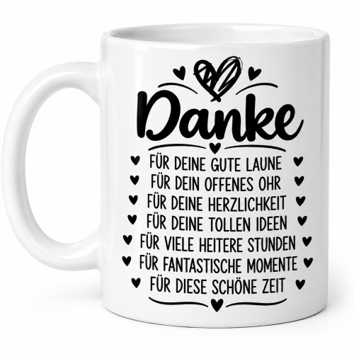 Guten Morgen Tasse mit Spruch Herzensmensch – Geschenk für Lieblingsmenschen - Kopie