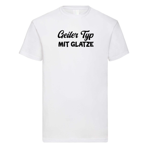 Geiler Typ Männer T‑Shirt – Varianten: Glatze, Bauch oder Bart – Lustiges Funshirt