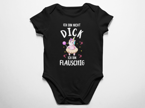 Kinder - Babybody Modell: Ich bin nicht dick, ich bin flauschig.