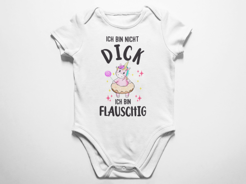 Kinder - Babybody Modell: Ich bin nicht dick, ich bin flauschig.