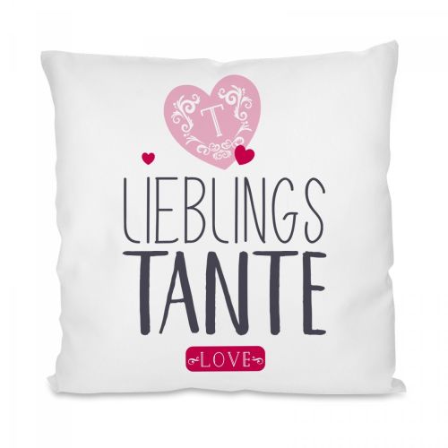 Kissen mit Motiv - Lieblings- Oma / Mama / Schwester / Tochter / Tante / Cousine.
