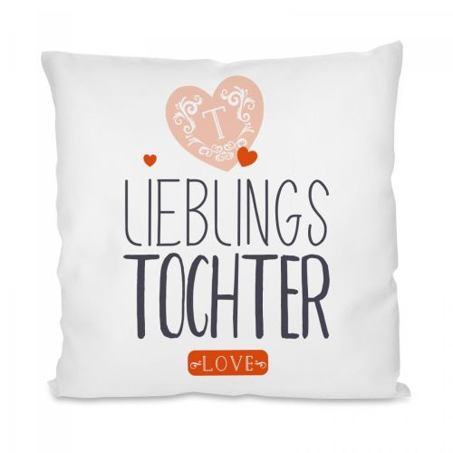 Kissen mit Motiv - Lieblings- Oma / Mama / Schwester / Tochter / Tante / Cousine.