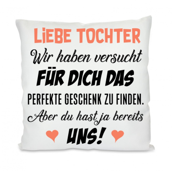 Weißes Kissen oder Tasse: WIR haben versucht für Dich das perfekte Geschenk zu finden...