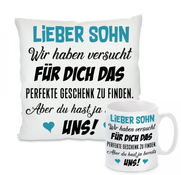 Weißes Kissen oder Tasse: WIR haben versucht für Dich das perfekte Geschenk zu finden...