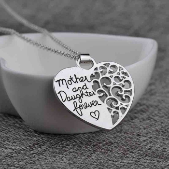 Halskette silberfarben Modell: Mother & Daughter forever