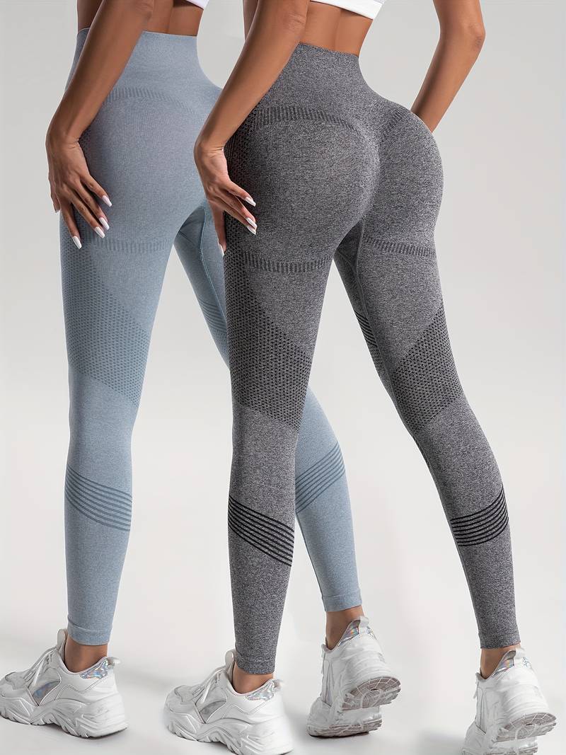 Kunstleder-Leggings Für Damen - Elastische High-Waist Fitness-Leggings | Glänzender Wet-Look