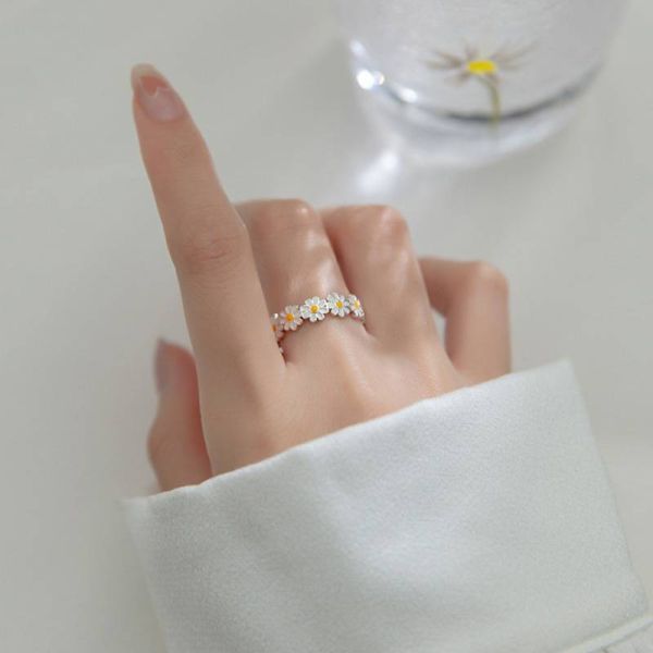 Damen Ring "Gänseblümchen, Freundschaftsring - verstellbar