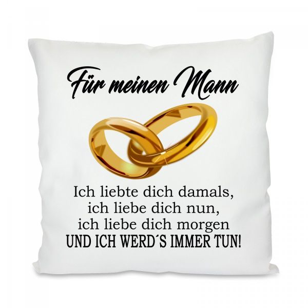 Kissen mit Motiv Modell: Ich liebte dich damals...