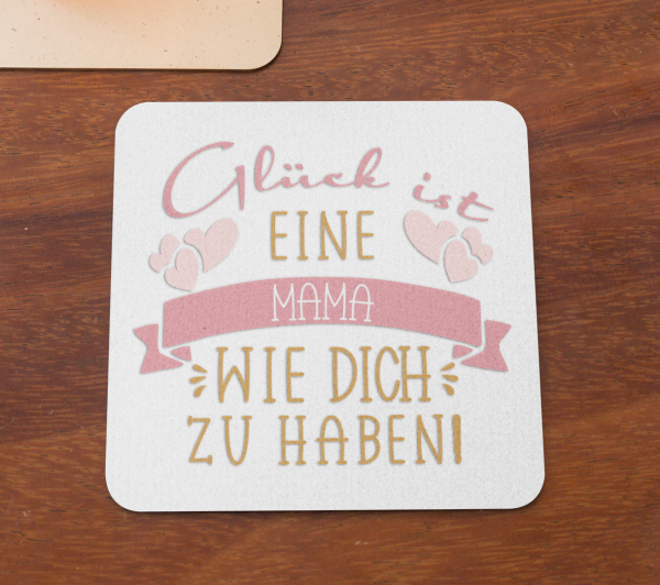 Schwarzweiße oder weiße Tasse "Glück ist eine Mama/ Oma/ Freundin/ Schwester/ Kollegin/ einen Papa/ Opa/ Freund/ Bruder/ Nachbarn wie dich zu haben"