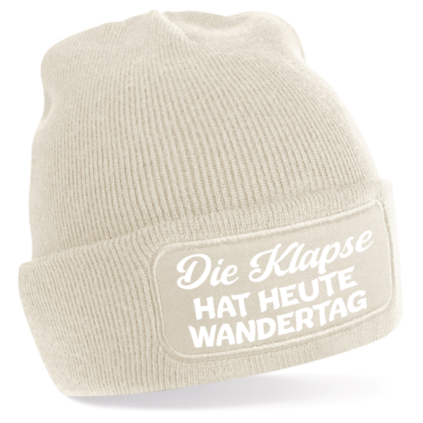 One Size Beanie, Mütze mit Spruch: Die Klapse hat Wandertag.