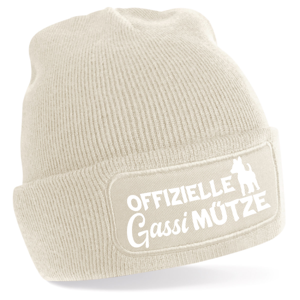 One Size Beanie, Mütze mit Spruch: Offizielle Gassi Mütze