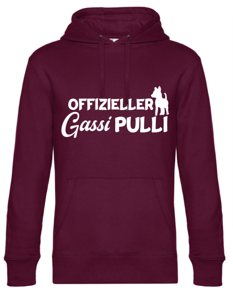 Premium Kapuzenpullover, Hoodie mit Motiv: Offizieller Gassi Pulli, Farbe nach Wahl