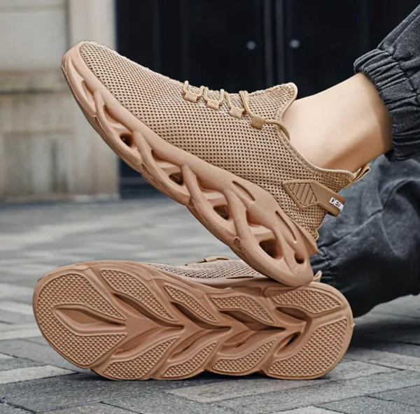 Luftige Fitnessschuhe mit Schnürsystem – Bequeme Slip-On Sneaker mit Geruchsschutz & flexiblem Mesh-Obermaterial