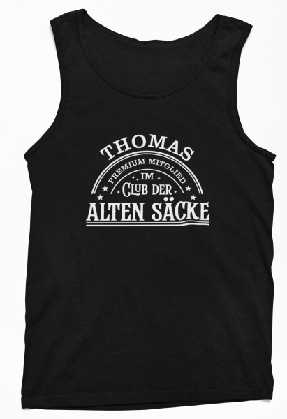 Funshirt, Tanktop, oder Tshirt - Premium Mitglied im Club der alten Säcke, personalisiert