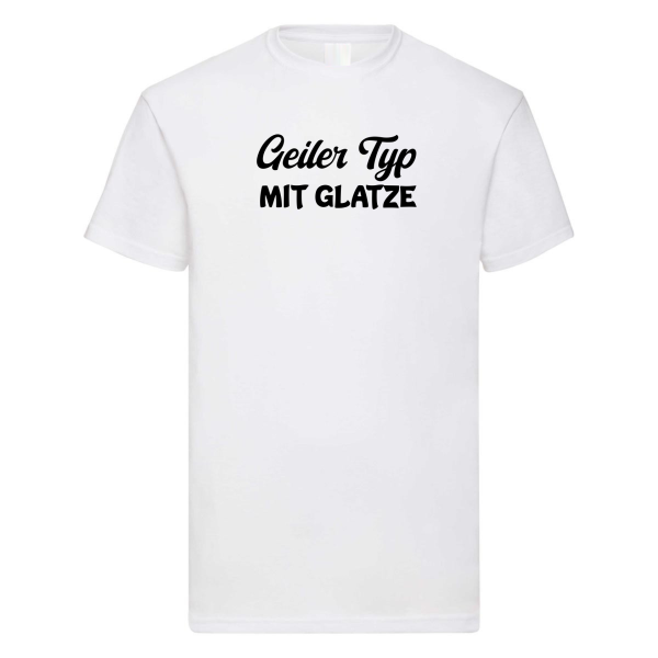 Geiler Typ Männer T‑Shirt – Varianten: Glatze, Bauch oder Bart – Lustiges Funshirt