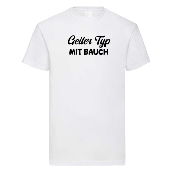 Geiler Typ Männer T‑Shirt – Varianten: Glatze, Bauch oder Bart – Lustiges Funshirt