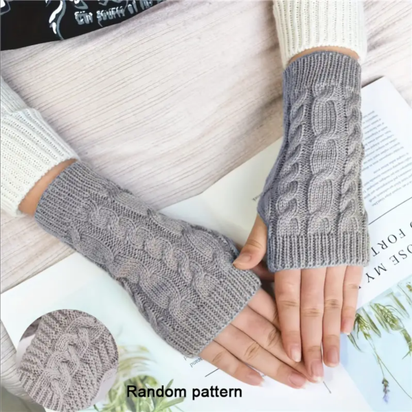 Gestrickte Warme Fingerlose Handschuhe