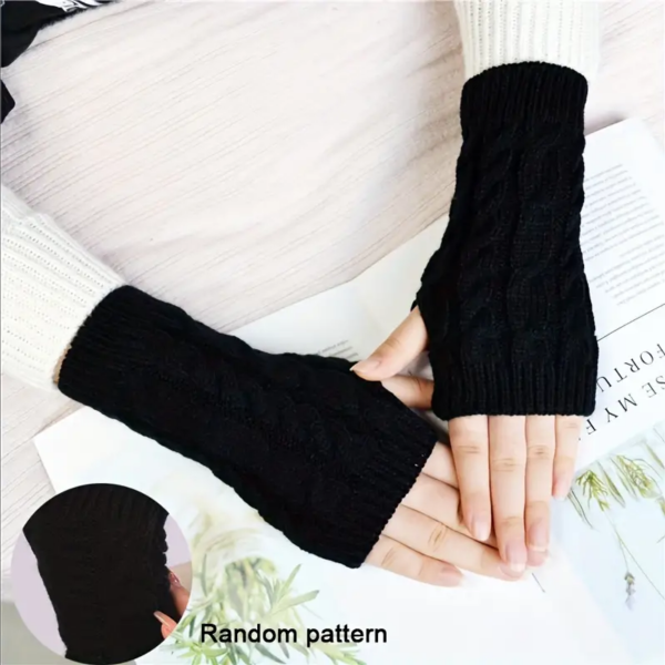 Gestrickte Warme Fingerlose Handschuhe