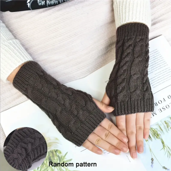 Gestrickte Warme Fingerlose Handschuhe