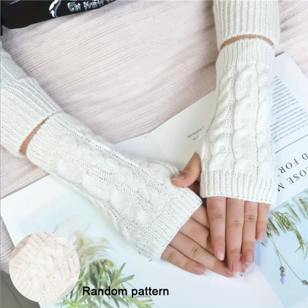 Gestrickte Warme Fingerlose Handschuhe