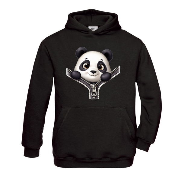 Kinder Hoodie, Kapuzenpullover "Tiermuster nach Wahl - Panda, Pinguin, Schildkröte