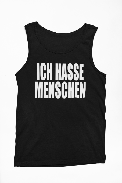 Funshirt weiß oder schwarz - Ich hasse Menschen