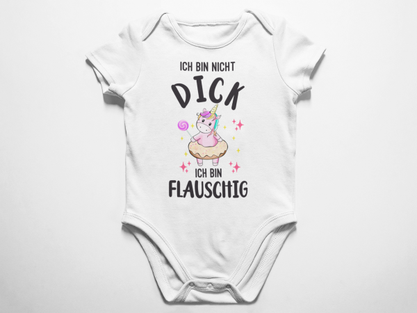 Kinder - Babybody Modell: Ich bin nicht dick, ich bin flauschig.
