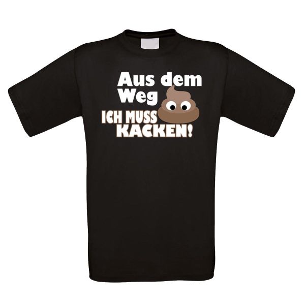 Funshirt weiß oder schwarz - Aus dem Weg