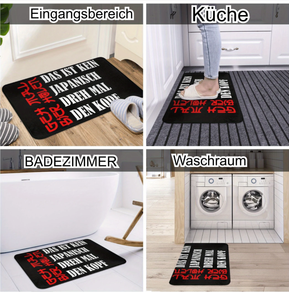 Fußmatte Japanisch lesen...Geh mal Bier holen