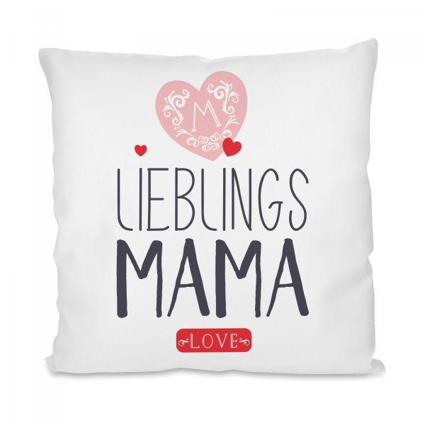 Kissen mit Motiv - Lieblings- Oma / Mama / Schwester / Tochter / Tante / Cousine.