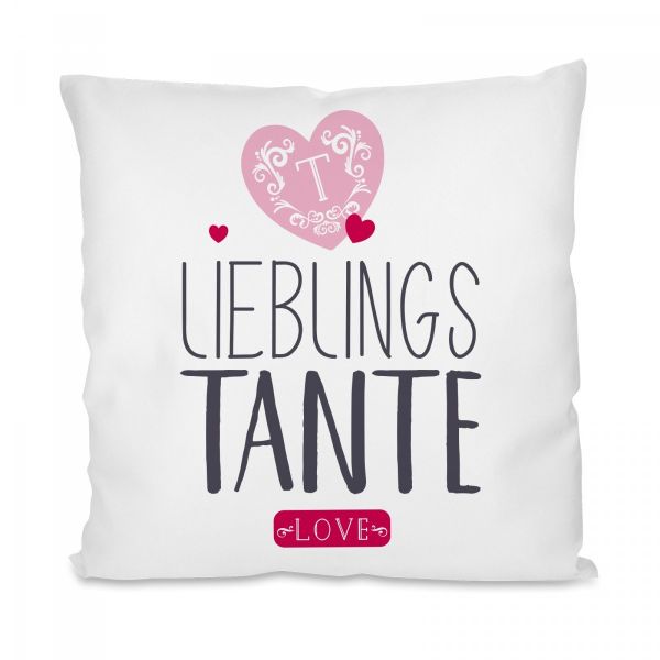 Kissen mit Motiv - Lieblings- Oma / Mama / Schwester / Tochter / Tante / Cousine.