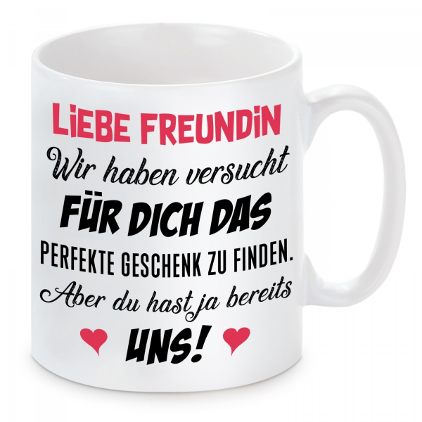 Weißes Kissen oder Tasse: WIR haben versucht für Dich das perfekte Geschenk zu finden...