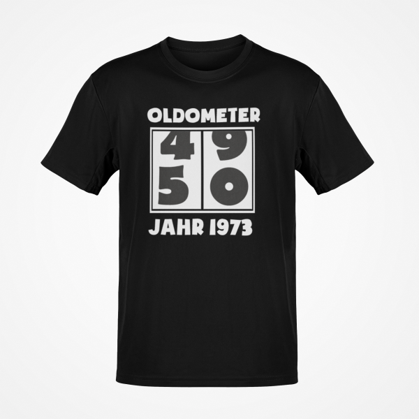 Funshirt ,Tanktop oder Shirt - Oldometer, mit Wunschjahr, Geburtstagsgeschenk