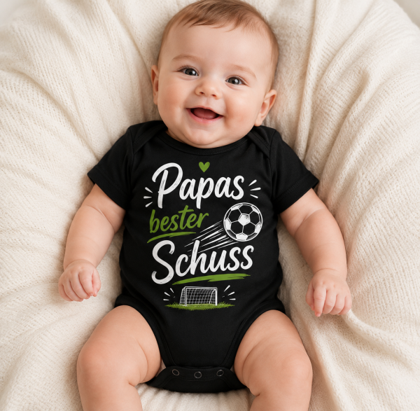 Babybody Modell: PAPAS BESTER SCHUSS - Fußball