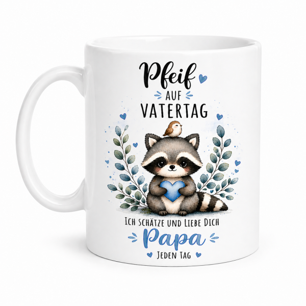 Tasse oder Kissen : Pfeif auf Muttertag / Vatertag! - Neu