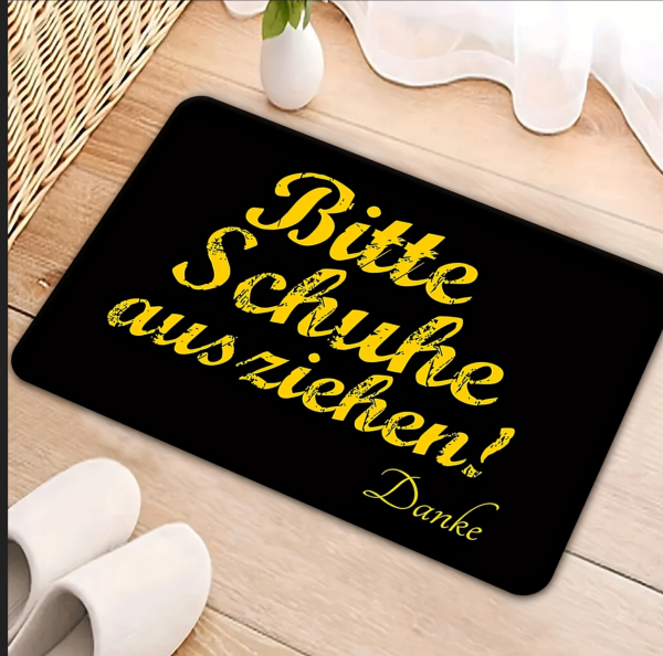 Fußmatte "Bitte Schuhe ausziehen! Danke"