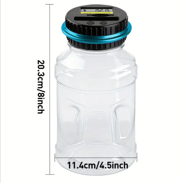 Automatische zählende Spardose, Sparbuchse, Spartopf, Sparschwein