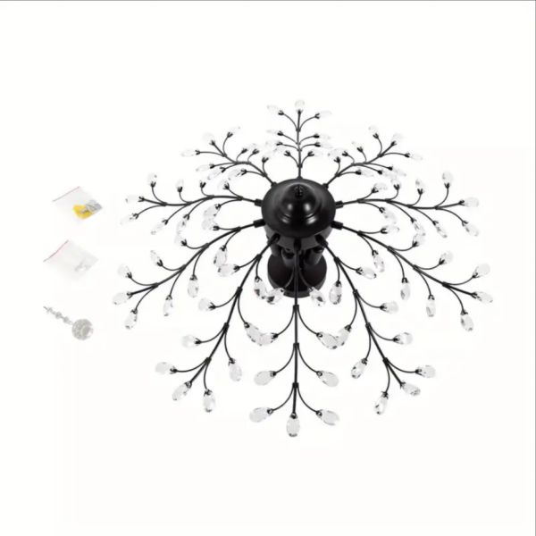 Premium LED Lampe Kristallleuchte zweigförmig 50cm