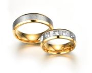 Partnerringe, Eheringe, Trauringe 2er-Set