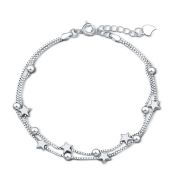 Doppelarmband mit Sternen