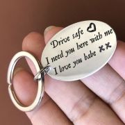 Schlüsselanhänger "Drive Safe - I love you Babe" oval