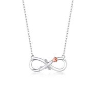 Halskette mit Infinity Rose Anhänger