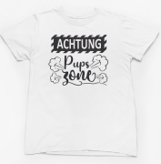 Funshirt T-Shirt Tanktop "Achtung Pups Zone"