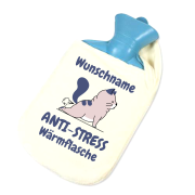 Wärmflasche "Anti-Stress Wärmflasche mit Wunschnamen"